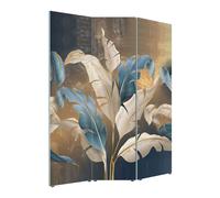 Lupia - Separe' per interni, Divisorio 135,6 x H 176 x P 3,1 cm LEAVES WHITE BLU