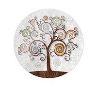 Lupia - Sottopentola in Vetro temperato TREE WHITE con stampa a colori Albero della Vita diametro 21 cm