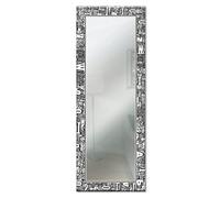 Lupia - Specchio da Parete Lungo MIRROR FANTASY LETTERS BLACK 44X127 cm, Design Moderno, Cornice in Legno Stampata, Ideale per Camera da Letto e Soggiorno, Legno Letters Grey