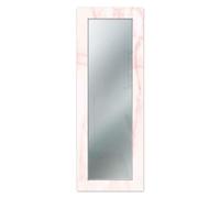 Lupia - Specchio da Parete Lungo MIRROR FANTASY MARMO ROSA 44x127 cm, Design Moderno Cornice Stampata, Legno, per Camera da Letto, Ingresso, Soggiorno, Stile Marmo Rosa