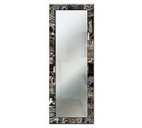 Lupia - Specchio da Parete Lungo Mirror Fantasy Moderno Vintage 44x127 cm, Design Moderno, Cornice Stampata in Legno, Adatto per Camera da Letto, Soggiorno, Ingresso, Vintage Brown Vintage Black