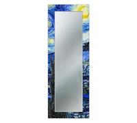 Lupia - Specchio da parete Lungo MIRROR FANTASY NOTTE STELLATA Van Gogh 44x127 cm, Per ingresso, soggiorno e camera da letto, Con cornice stampata, Adatto per spazi moderni e classici