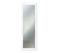 Lupia - Specchio da Parete lungo Moderno con cornice BOSTON 50x150 cm, Legno MDF, Design Shabby Chic, per Camera da Letto, Soggiorno, Ingresso, Montaggio Verticale o Orizzontale (Bianco)