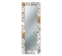 Lupia - Specchio da Parete Lungo MIRROR FANTASY TREE WHITE 44x127 cm, Design Moderno, Adatto per Camera da Letto, Soggiorno, Ingresso, Bianco, Cornice stampata in legno
