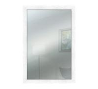 Lupia - Specchio da Parete Mirror Shabby Chic 40x65 cm Colore Bianco, specchiera per Camera da Letto, Soggiorno, Ingresso, Verticale o Orizzontale