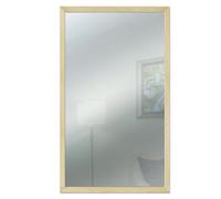 Lupia Specchio da parete moderno 38x63 cm con cornice Mirror OPTICAL Legno Naturale design sottile in legno, specchiera per camera da letto, soggiorno, ingresso