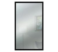 Lupia Specchio da parete moderno 38x63 cm con cornice Mirror OPTICAL Nera design sottile in legno, specchiera per camera da letto, soggiorno, ingresso