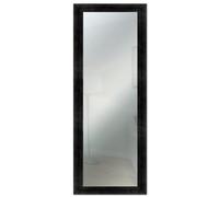 Lupia - Specchio da Parete Moderno Boston 41x124 cm, Cornice in Legno MDF, Design Shabby Chic, per Camera da Letto, Soggiorno, Ingresso, Montaggio Verticale o Orizzontale, Legno Ingegnerizzato Nero