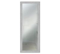 Lupia - Specchio da Parete Moderno Boston 41x124 cm, Cornice in Legno MDF, Design Shabby Chic, per Camera da Letto, Soggiorno, Ingresso, Montaggio Verticale o Orizzontale, Legno Ingegnerizzato Grigio