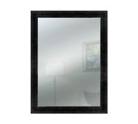 Lupia - Specchio da Parete Moderno BOSTON 59x79 cm, Design Shabby-Chic, Adatto per Camera, Soggiorno, Ingresso, Montaggio Verticale o Orizzontale, Beige, Vetro Nero
