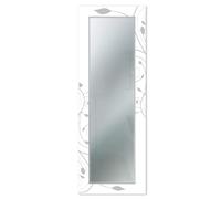 Lupia - Specchio da Parete Moderno Mirror Fantasy STELI Grey, Specchio Ingresso con Design, Cornice Stampata in Legno, Vetro Cristallo, 44x127 cm, Adatto per Camera da Letto e Soggiorno