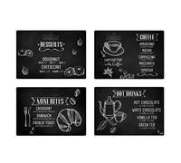 Lupia Tovaglietta Colazione Menu Lavagna 31x45cm Stampe Assortite, Unica