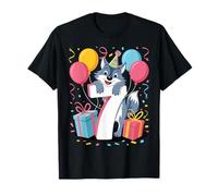 Lupo 7 ° compleanno ragazzo ragazza 7 anni settimo sette lupo Maglietta