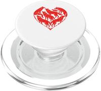 Lupo A Forma di Cuore Lupi PopSockets PopGrip per MagSafe