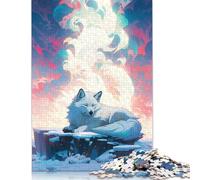 Lupo bianco in un paesaggio da sogno - Puzzle colorati e fantastici per bambini dai 12 anni in su, 520 pezzi (52x38 cm)