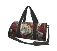 Lupo, Borsone da viaggio di grande capacità Borsa rotonda Borsa da viaggio sportiva Borsa da viaggio Borsa da fitness