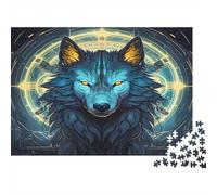 Lupo digitale Puzzle 1000 Pezzi Adulti In Lupo magico puzzle in Cartone Premium, Un Classico Puzzle A Pezzi Per Enigma Di Allenamento Alla Concentrazione, Ideale Per Giochi D