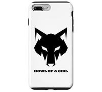 Lupo divertente "Howl of a Girl" per donne o ragazze giochi di parole madri Custodia per iPhone 7 Plus/8 Plus