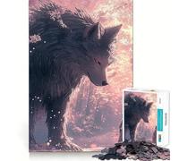 Lupo e ragazza nella foresta - Puzzle da 1000 pezzi per adulti - Gioco di memoria e concentrazione - Incastro perfetto - Compatto e divertente per tutta la famiglia (38x52cm)