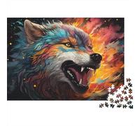 Lupo Fantastico Puzzle 1000 Pezzi Arte Colorata 52x38cm/1000pcs