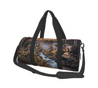 Lupo fauna selvatica, Borsone da viaggio di grande capacità Borsa rotonda Borsa da viaggio sportiva Borsa da viaggio Borsa da fitness