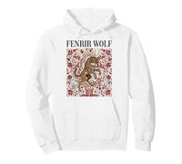 Lupo Fenrir Mitologia Nordica Vichinga Arte Celtica Felpa con Cappuccio