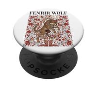 Lupo Fenrir Mitologia Nordica Vichinga Arte Celtica PopSockets PopGrip Adesivo