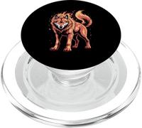 Lupo Fiamme Ardenti Spirito Selvaggio PopSockets PopGrip per MagSafe