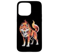 Lupo Fiamme Lupo Infuocato Custodia per iPhone 15 Pro Max