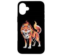 Lupo Fiamme Lupo Infuocato Custodia per iPhone 16 Plus