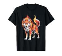 Lupo Fiamme Lupo Infuocato Maglietta