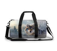 Lupo Forests Paesaggio Stampato Palestra Sport Bag Viaggio Borsone Leggero Weekender Borse per Uomo Donna, Stile:, 17.7in/9in/9in, MHXYZHW