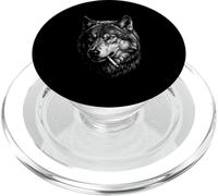 Lupo Fumo Sigaretta Vintage Lupo Divertente Meme PopSockets PopGrip per MagSafe