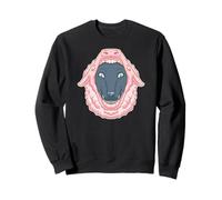 Lupo in Abbigliamento Pecora Divertente Costume Creepy Felpa