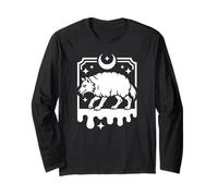 Lupo in Vestiti di Pecora Creepy Folklore Maglia a Manica