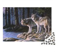Lupo Jigsaw Puzzle Impossible 1000 Pezzi fauna selvatica Decorazione Per La Casa. Giochi Rilassamento E Intelligence Per Adulti E Bambini Da 12 Anni 1000pcs (75x50cm)