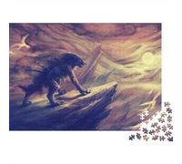 Lupo Jigsaw Puzzle Impossible 1000Pcs fauna selvatica Decorazione Per La Casa. Rilassamento E Intelligence Per Adulti E Ragazzi Da 14 Anni 1000pcs (75x50cm)