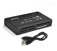 LUPO Lettore Schede USB Multiplo - SD SDHC SDXC XD M2 Compact Flash CF Memory Stick Pro Duo | Adattatore Universale USB 2.0 per Fotocamera | Plug & Play | Windows Mac Linux