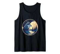 Lupo Luna Foresta Notte Canotta