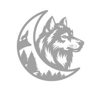 Lupo Luna Mountain Vinile Decalcomania - Camper Van Lupi Grafico Adventure