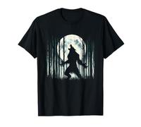 Lupo mannaro che ulula alla luna piena - Alpha Wolf Meme Literally Me Maglietta