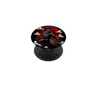 Lupo mannaro che ulula sangue rosso luna horror arte Halloween PopSockets PopGrip Adesivo