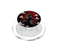 Lupo mannaro che ulula sangue rosso luna horror arte Halloween PopSockets PopGrip per MagSafe