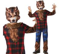 Lupo Mannaro Costume Ragazzi Halloween Costume Spaventoso Festa Lupo Completo
