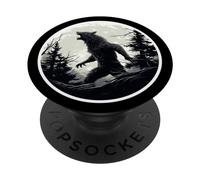 Lupo mannaro della luna piena che ulula PopSockets PopGrip Adesivo