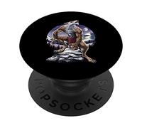 Lupo Mannaro Lupo Luna Piena PopSockets PopGrip Adesivo