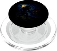 Lupo mannaro Notte stellata - Spettrale Mostro Van Gogh Halloween PopSockets PopGrip per MagSafe