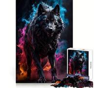 Lupo Mannaro Puzzle da 1000 pezzi per adolescenti, stimola le capacità analitiche, facile e rilassante, con taglio netto, regalo perfetto (38x26cm)