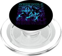 Lupo mannaro Retro PopSockets PopGrip per MagSafe