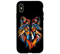 Lupo Motivo Amo i Lupi Branco di Lupi Cane Lupo Custodia per iPhone X/XS